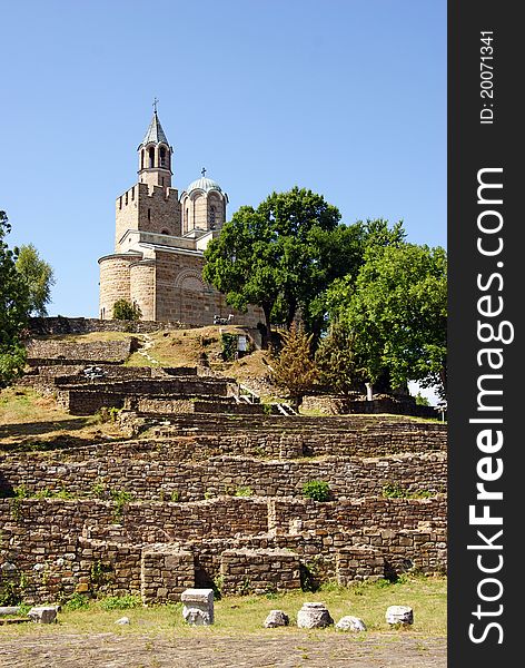 Trapezista church on top hill in veliko tarnovo - the former capital of bulgaria