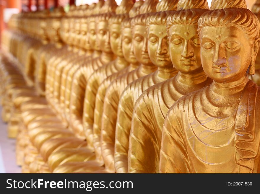 The buddha at wat chatawan phrae thailand. The buddha at wat chatawan phrae thailand