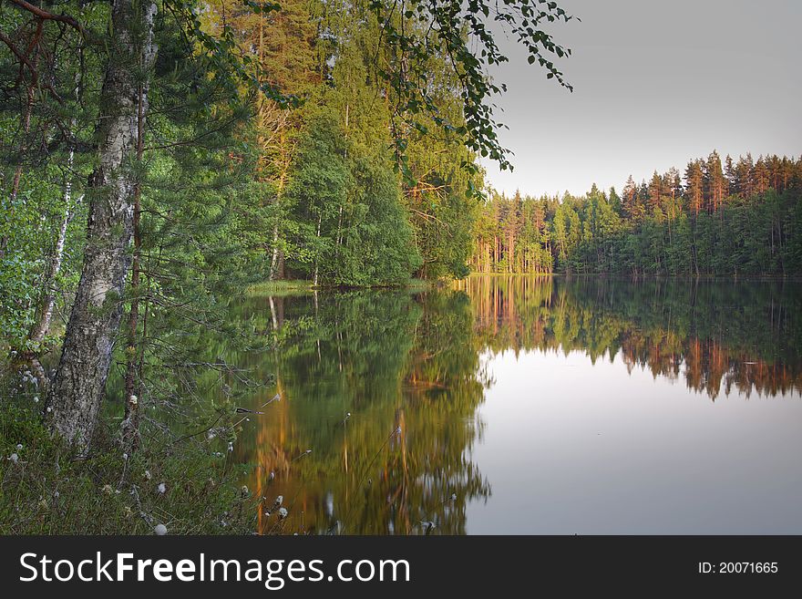 Finland: Summer Evening By A Calm Lake