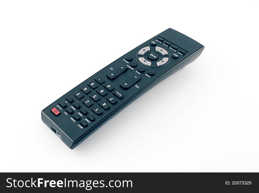 A remote control for a television set