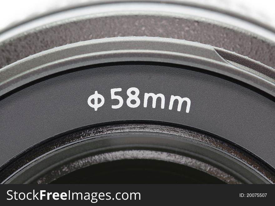 Close up shot of camera lens. Close up shot of camera lens