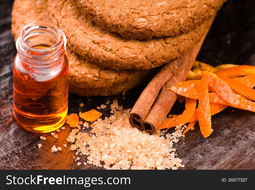 Cookies with cinnamon and orange