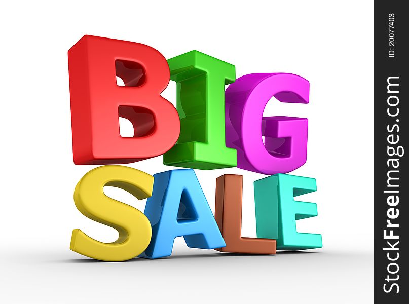 Big sale - 3d render