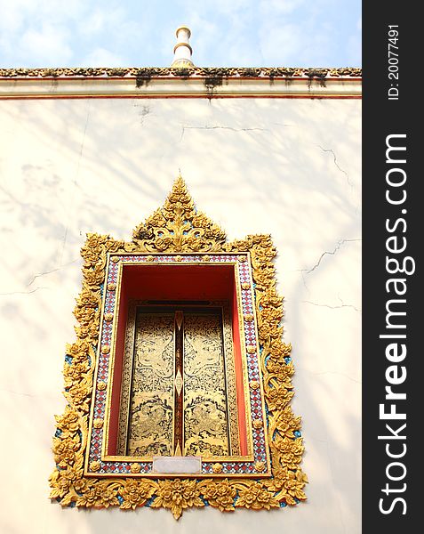 Window Frame Of Thai Arts