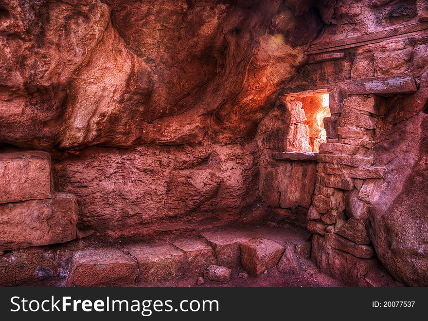 An interior look of the stone house that Blanch Russell built in 1927 along the Vermillion cliffs in Arizona. An interior look of the stone house that Blanch Russell built in 1927 along the Vermillion cliffs in Arizona.