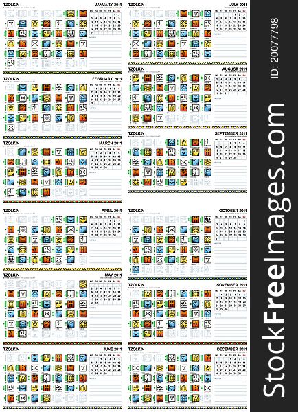 Mayan calendar 2011 (European)
