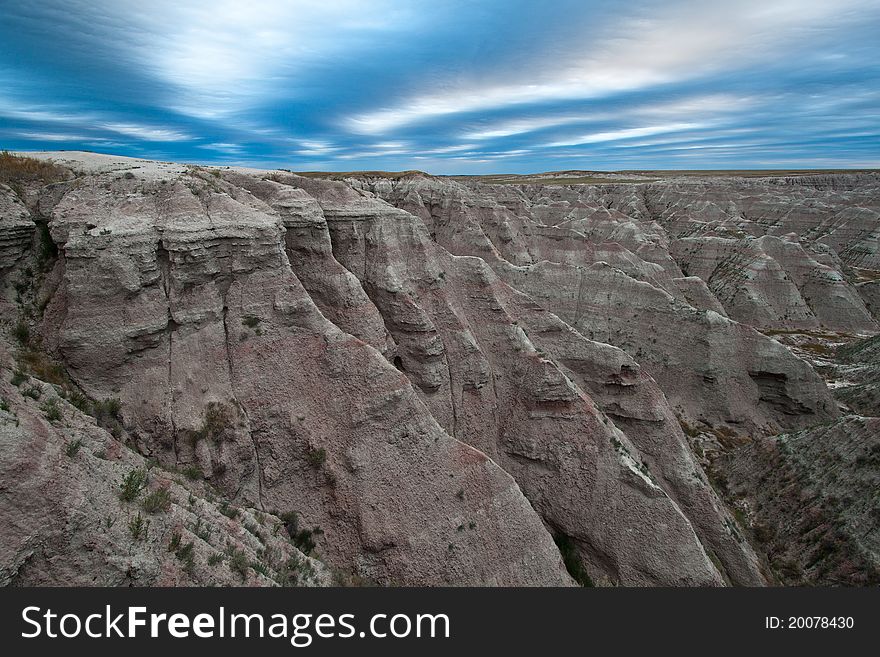 Badlands, south dakota. Sunrise