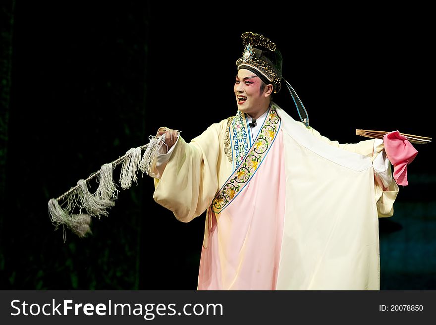 Graceful chinese opera actor
