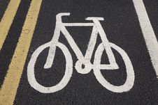 Bike Sign Stock Photography Bike Sign Stock Photography
