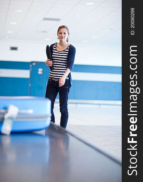 Baggage reclaim at the airport