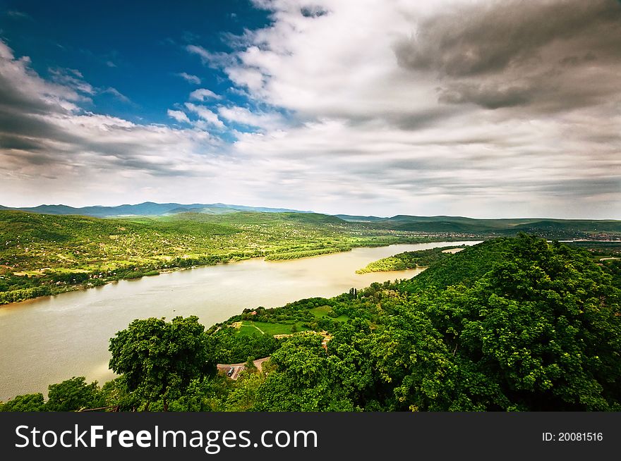 The famous curve of river Danube