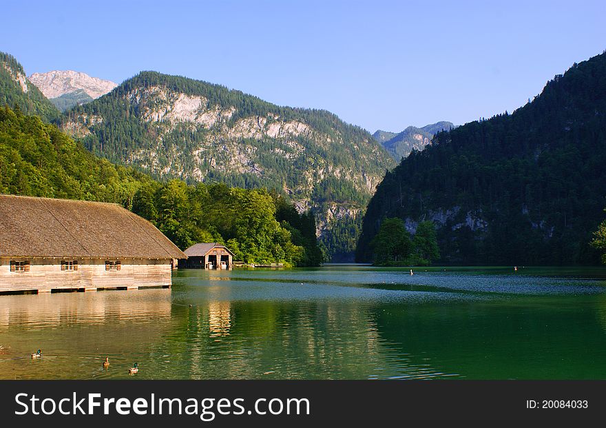 Lake In The Alpes-Austrias