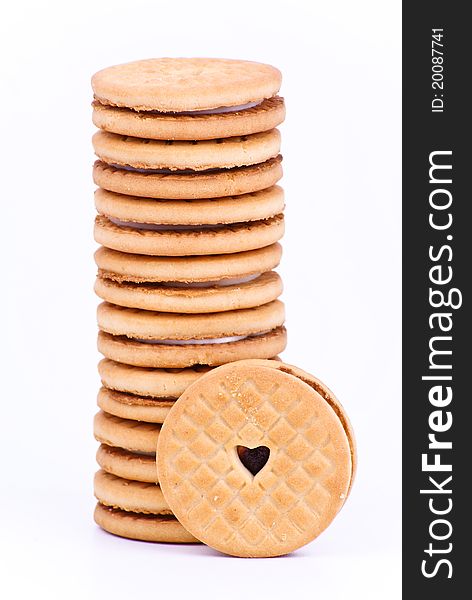 Cookies On White Background