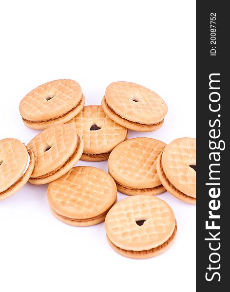 Cookies On White Background