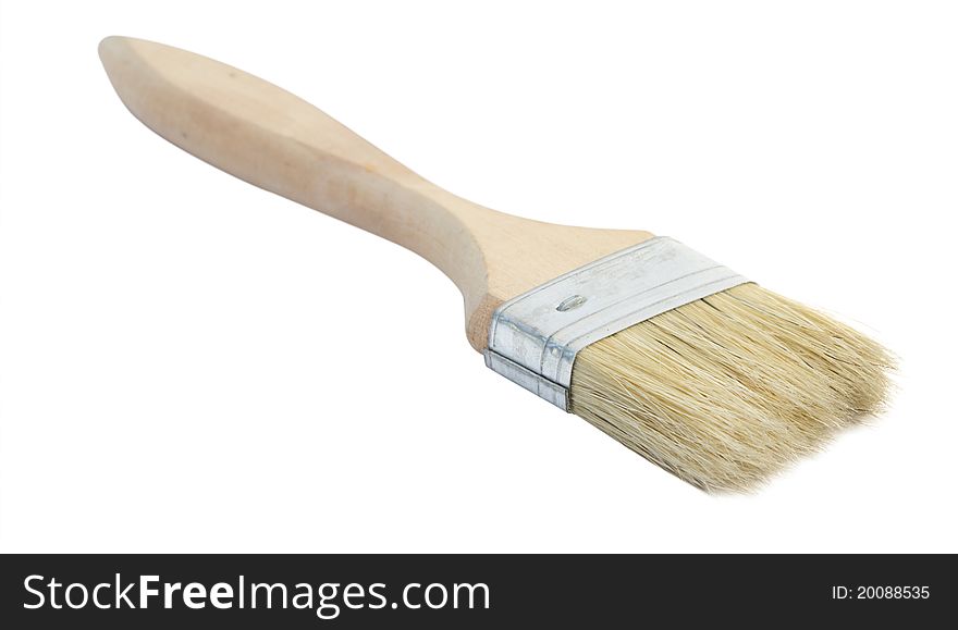 Paint brush on a white background. isolated