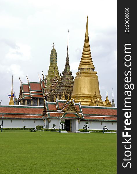 Wat Phra Kaew, Bangkok , Thailand. main temple in the Grand Palace.