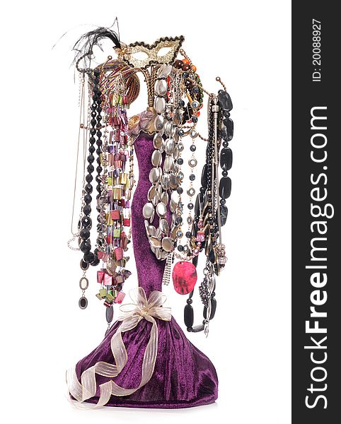 Jewellery stand mannequin studio cutout