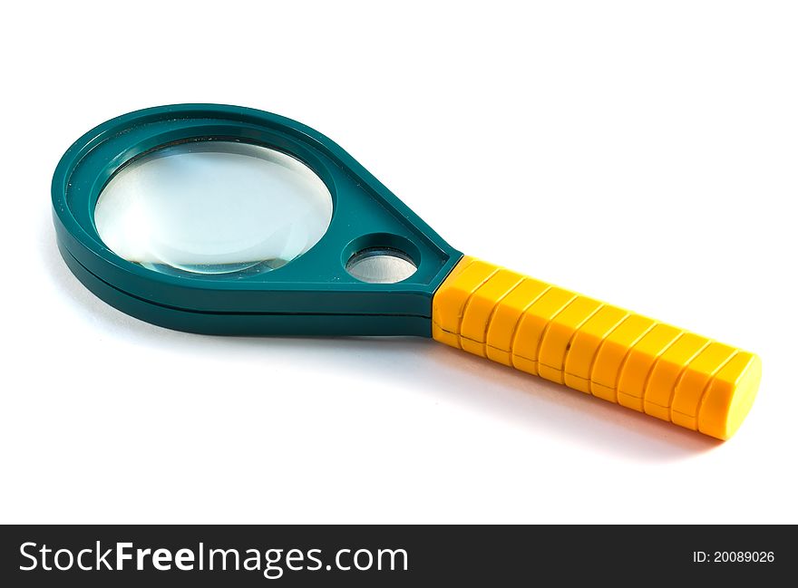 Magnifying glass on a white background. Magnifying glass on a white background