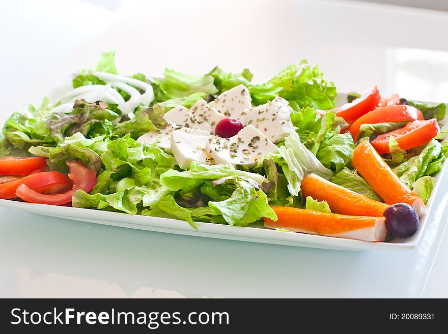 Fresh salad in white background!. Fresh salad in white background!