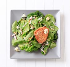 Spinach Salad And Marinated Chicken Royalty Free Stock Photo Spinach Salad And Marinated Chicken Royalty Free Stock Photo