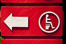 Red Handicap Sign Stock Photos Red Handicap Sign Stock Photos