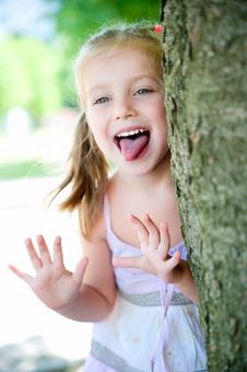 Little Girl Smiling Stock Photography Little Girl Smiling Stock Photography