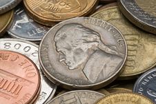 Old American Coins Royalty Free Stock Photos