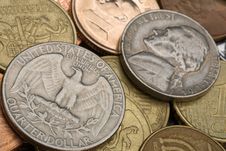 Old American Coins Royalty Free Stock Images