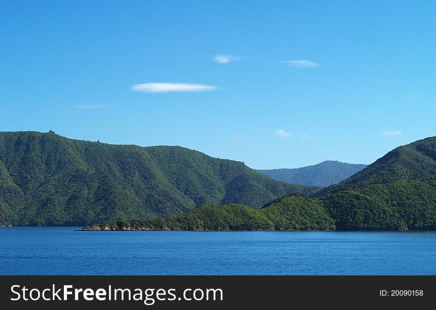 Marlborough sounds, south island, New Zealand