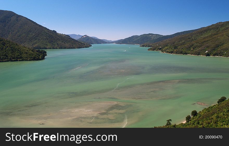 Marlborough sounds, sea inlet, New Zealand