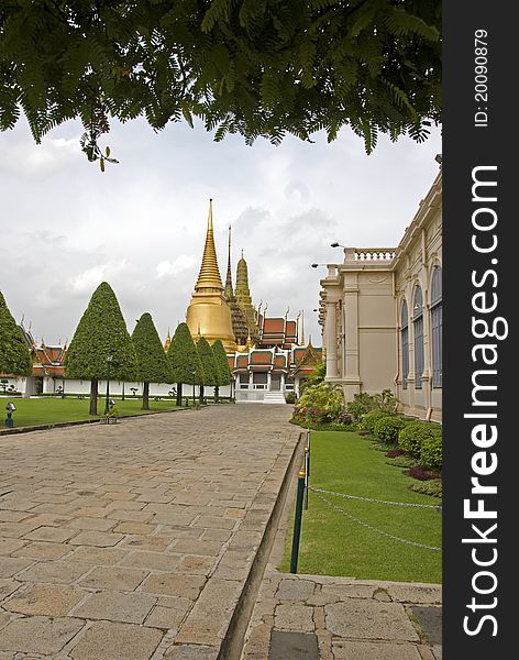 Wat Phra Kaew, Bangkok , Thailand. main temple in the Grand Palace.