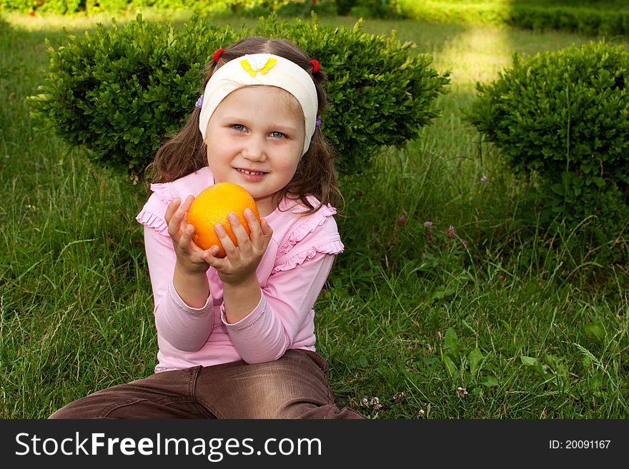 Girl & Orange