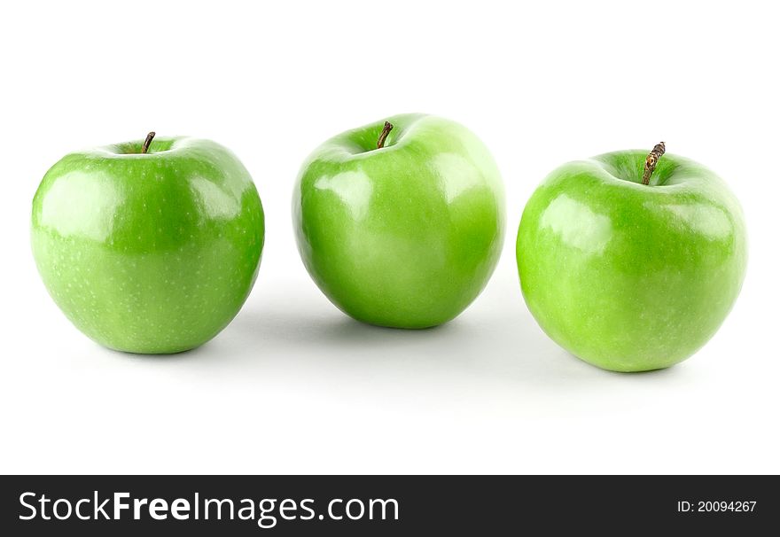 Three Green Apples