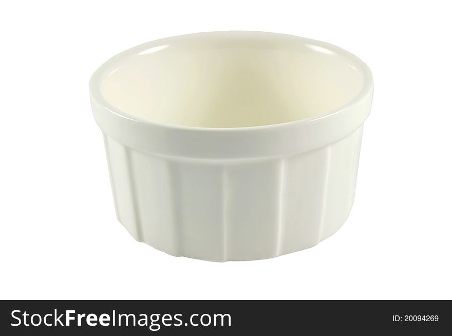 Isolated bowl over white background