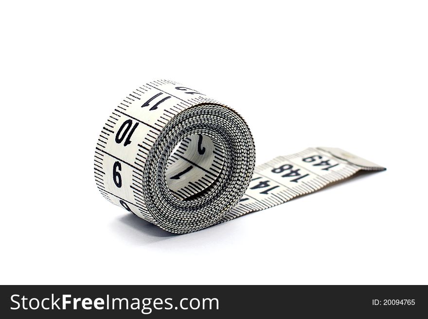 Measuring tape,isolated on white