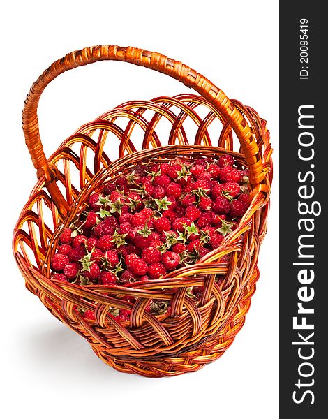 Raspberries In A Basket