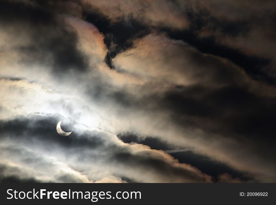 The Final Stage Of The Solar Eclipse