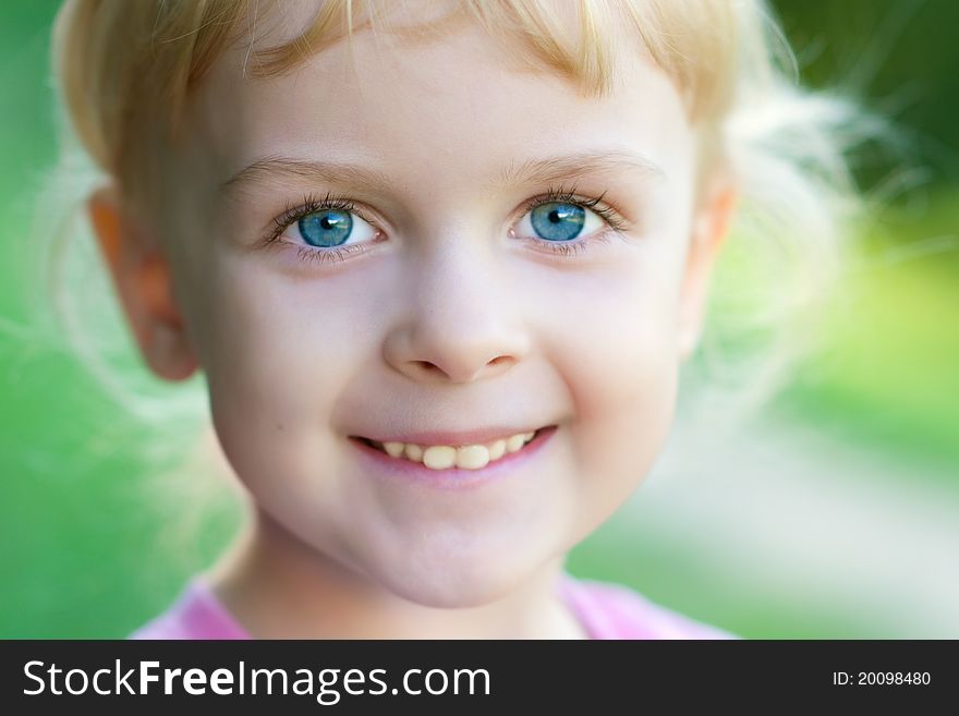 Portrait of a smile girl