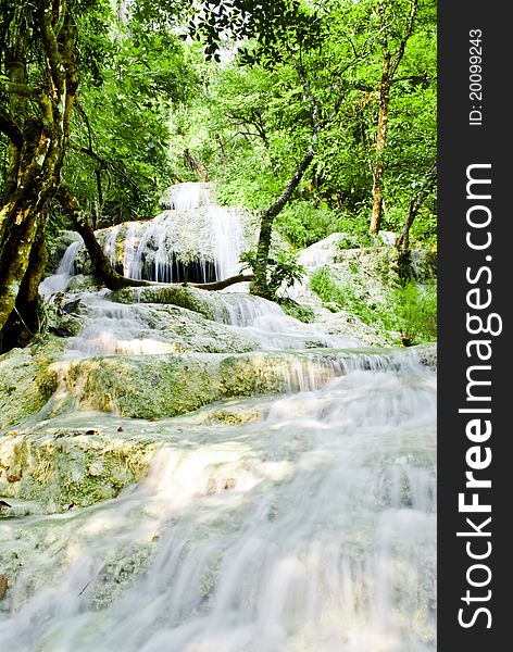 The scene of Thailand about Arawan Waterfall