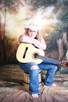 Country Music Girl Royalty Free Stock Photo Country Music Girl Royalty Free Stock Photo