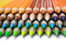 Layered Colored Pencils Royalty Free Stock Photo Layered Colored Pencils Royalty Free Stock Photo
