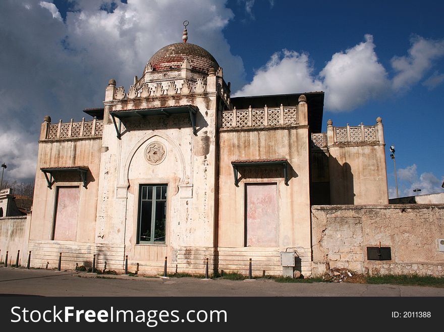 Architecture. Liberty Stile, Ancient Stand Florio. Palermo Sicily