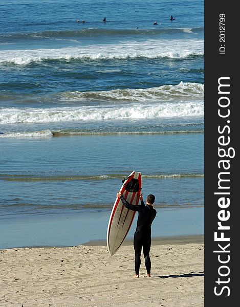 Surfer With Surfboard