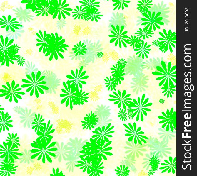 Colorful flowers pattern on white background girt wrap. Colorful flowers pattern on white background girt wrap
