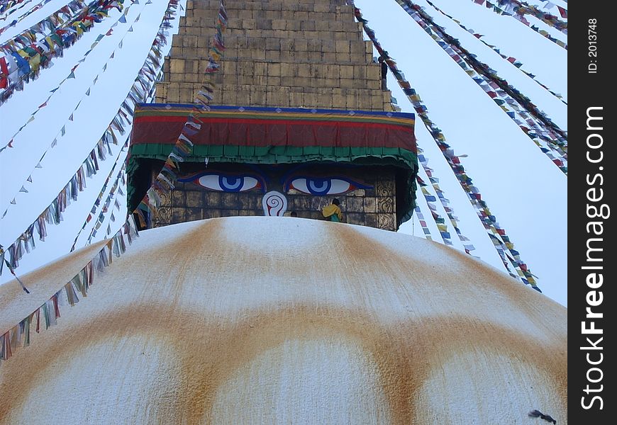 Boudnath Stupa in Kathamandu, Nepal