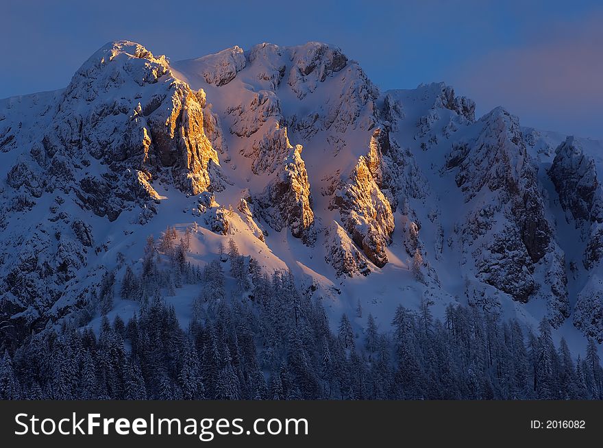 Early winter in Slovenian Alps 1