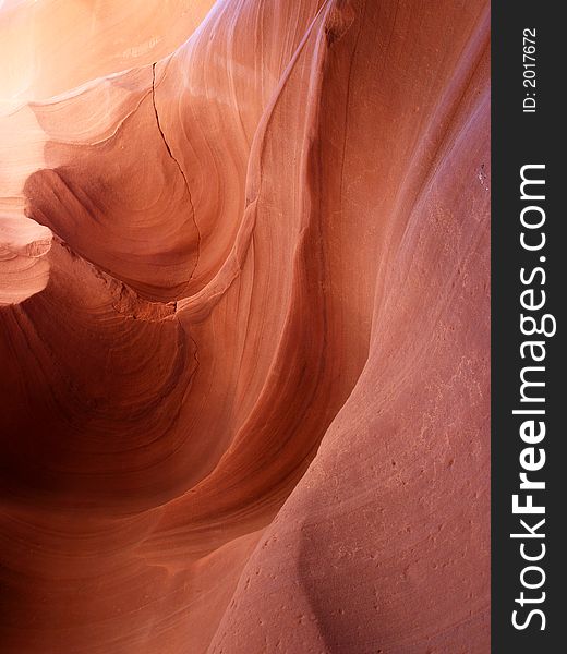 The upper Antelope Slot Canyon near Page in Arizona USA