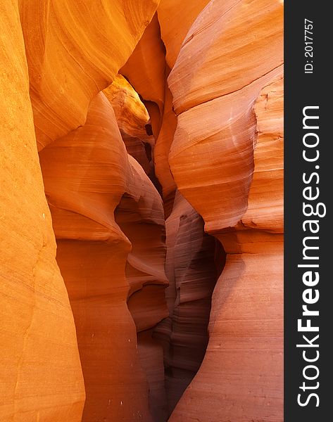 The upper Antelope Slot Canyon near Page in Arizona USA