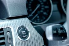 Car Start Button Stock Photo Car Start Button Stock Photo