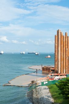 Seaside Piling Royalty Free Stock Photos Seaside Piling Royalty Free Stock Photos